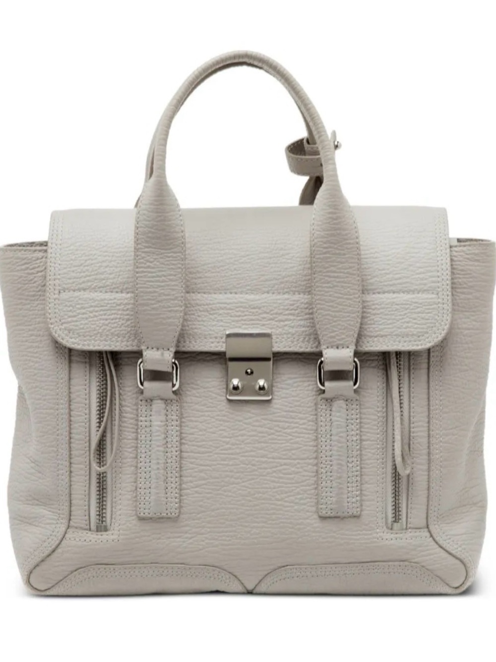 NWOT 3.1 Phillip Lim Pashli Medium satchel grey textured leather